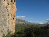 Climbing at Guadalest