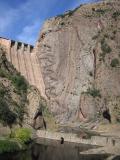 Escales dam and cliff