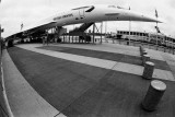 diagonal fisheye - top edge subject (SST Concorde)