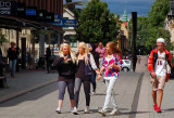 Boys and girls in the center of Uppsala, Sweden