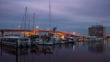 Acosta Bridge and Marina at Dawn