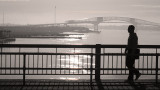 Pedestrians on a Bridge #1