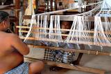 Setting up the loom