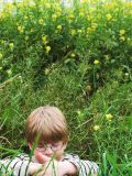 callum in the grass