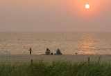 Family Enjoying Sunrise