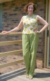 Lime Double Burda with Apple Bias Top