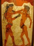The Minoan Boys boxing