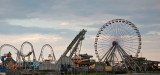 Amusement rides at Moreys Pier