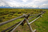 Grand Tetons as seen from Cunningham Cabin