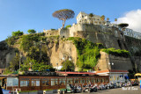 above the port  of Sorrento