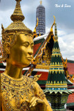 Kinnara figure overlooking Wat Phra Kaeo