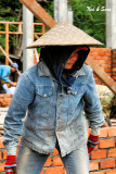 woman bricklayer