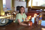 Breakfast in our kitchen!