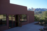View towards the great room and dining room