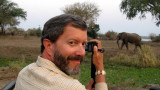 Jim enjoys the elephants