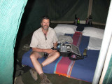 Ready for the evening in bush camp