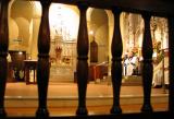 Altar Photographed Through Pew In Nuns Chapel