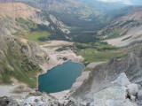 Capitol Creek Drainage, From Summit of K2 (13,664).  Capitol Lake Below