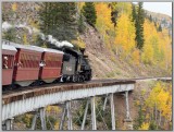 Engine #484 Crossing "Cascade Trestle", Built in 1889 of Iron