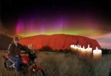 Uluru and Aurora Borealis on my bike
