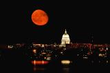 Moonrise over Madison