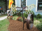  BEAUTIFUL  BUTTERFLY  METAL  SCULPTURE  