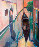 Gondola Dreams<br>Oil Painting<br>24X20