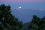 Pre-Dawn Moonset over the Sierras