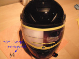 Scorpion helmet prepped for Helmet Armor