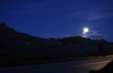 Full moon over US285