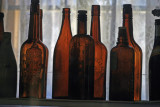 Old bottles in Bodie Museum