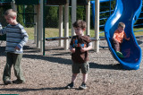 Playground with Sarah and Robert in Norwalk 9-21-09