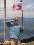 Austin on top of Baldy