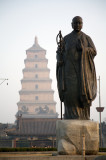 Big Wild Goose Pagoda, Statue of Xuanzang
