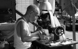 Tailor at work in Central, Hong Kong