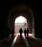 Inside the Masjid-i-Jahan Numa
