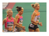 Oksana Zbrozhek, Anna Willard and Maggie Vessey at the 800 metres