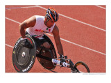 Fernando Sanchez  after the 400 m wheelchair