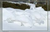 Neige sculptée par la nature