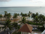 view from my hotel room, beach