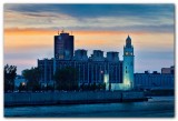 Clock Tower At Dusk