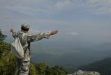 Forester blessing his habitat