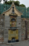 Grade II listed Doulton drinking fountain on Clevedon seafront erected 1895