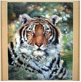 Tiger in Bush painting