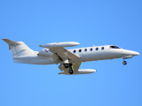 Learjet 35 arriving in Montreal