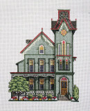 The Abbey - working on backstitch