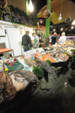 Fish stall after dark