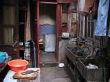 Courtyard/kitchen/laundry room of a home