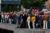 People are waiting for the Steam Boat