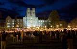 Burress Hall And A Sea Of Candles